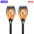 Luz Solar de Antorcha LED 12/33/96 para Jardín, Patio Exterior, Impermeable, Decoración de Paisaje con Llama